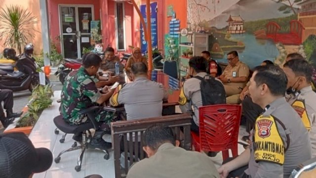 Rakor Camat Wajo bersama Tripika terkait pengamanan di Kecamatan Wajo (dokumen: istimewa)