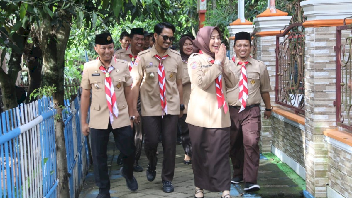 Camat Tallo Dampingi Wawali Fatmawati Rusdi Buka Lomba Tingkat II Kwartir Ranting Tallo di Lakkang