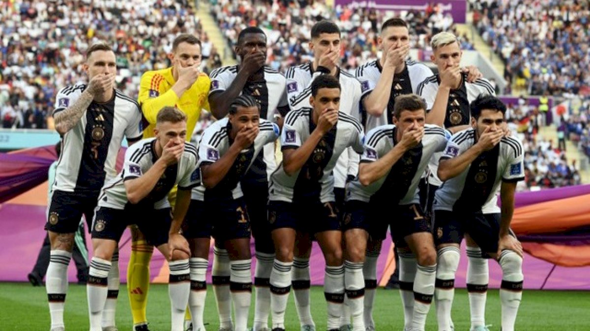 Timnas Jerman Lakukan Aksi Tutup Mulut Saat Lawan Jepang, Kenapa?