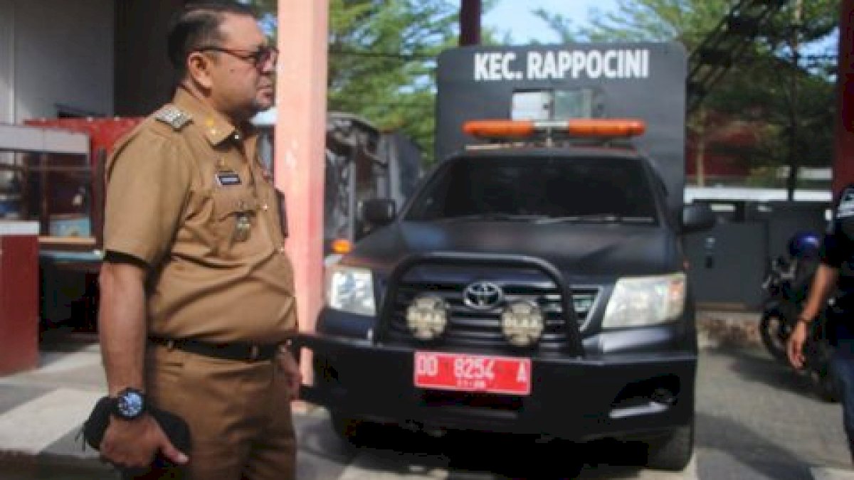 Jamin Kinerja Lancar di Lapangan, Camat Rappocini Pantau Mobil Satpol PP