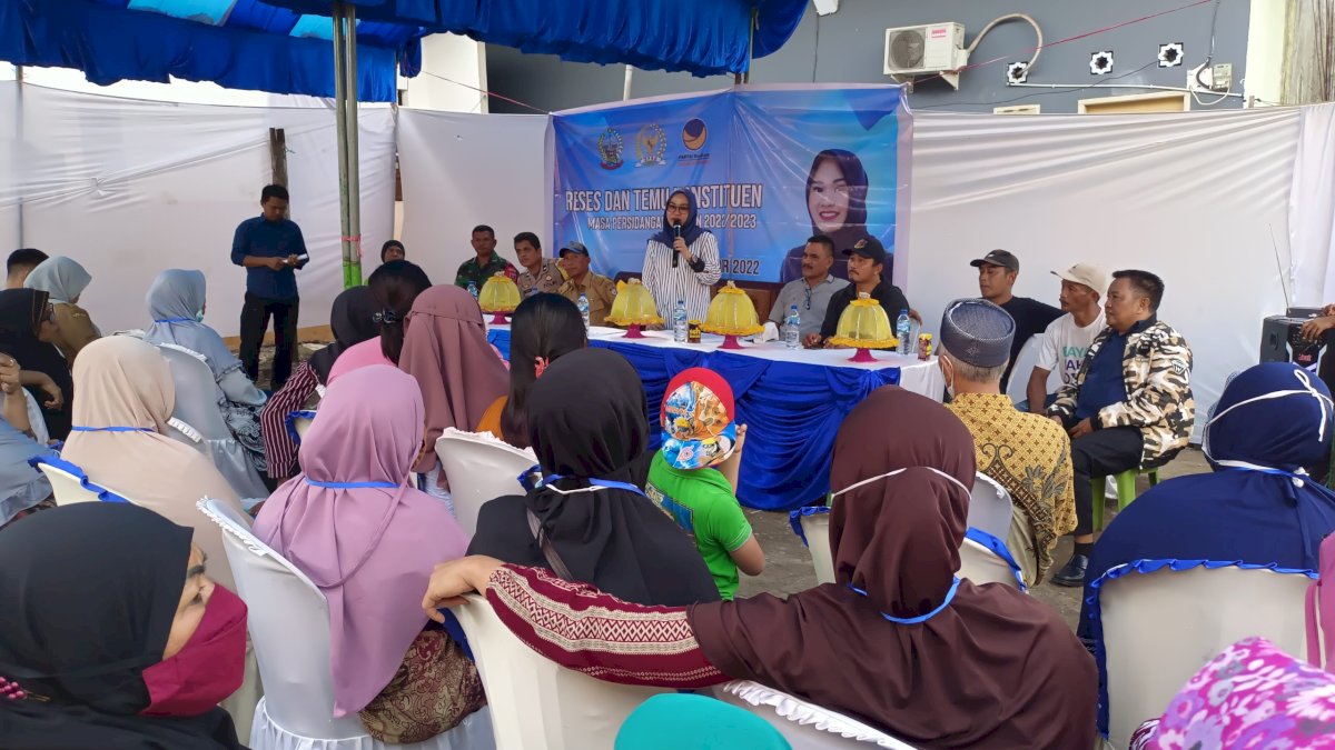 Legislator NasDem Sulsel Rezki Mulfiati Serap Aspirasi Warga Kelurahan Panaikang