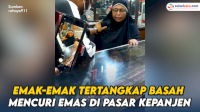 VIDEO: Emak-emak Tertangkap Basah Mencuri Emas di Pasar Kepanjen Malang