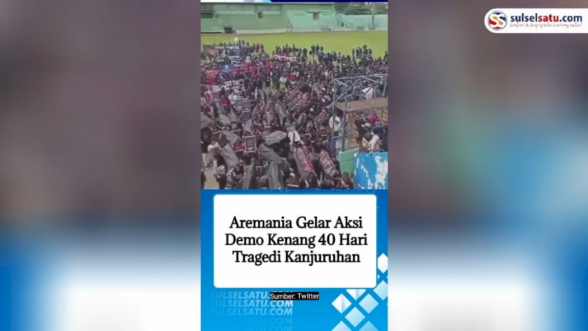 VIDEO: Kenang 40 Hari Tragedi Kanjuruhan, Aremania Gotong 135 Keranda Mayat