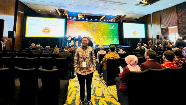 Direktur IPAL Perumda Air Minum Kota Makassar, Ayman Adnan yang hadir di Global Food Security Forum G20 (dokumen: istimewa).