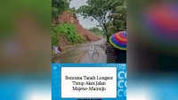 VIDEO: Bencana Tanah Longsor Tutup Akes Jalan Majene-Mamuju