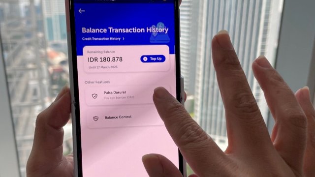 Fitur pulsa darurat di aplikasi MyXL (dokumen: istimewa).