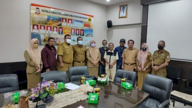 Dinas PU Makassar terima kunjungan warga Barombong (dokumen: istimewa).