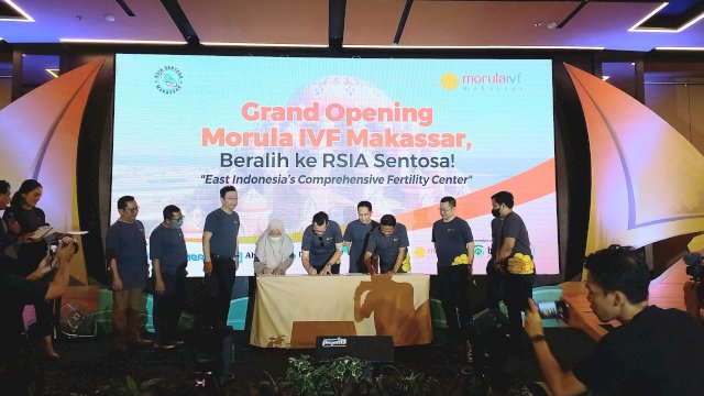 Seremonial grand opening Morula IVF Makassar di The Rinra (Sri Wahyu Diastuti / Sulselsatu.com)