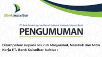 Pengumuman! Bank Sulselbar Buka Payment Point Mal Pelayanan di Kabupaten Kepulauan Selayar