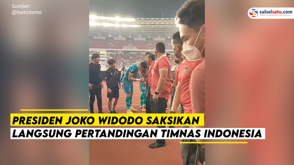 VIDEO: Presiden Joko Widodo Hadiri Pertandingan Timnas Indonesia Vs Kamboja