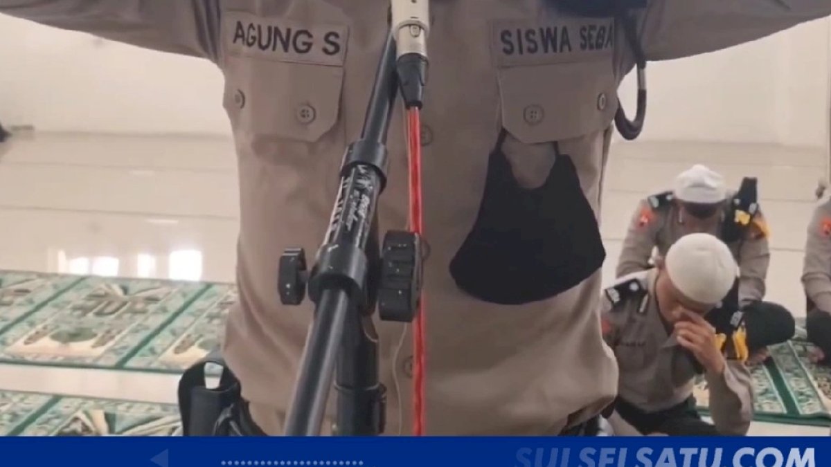 VIDEO: Merdunya Suara Calon Siswa Bintara Polri Saat Kumandangkan Adzan