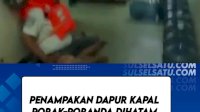 VIDEO: Penampakan Dapur Kapal Porak-poranda Dihatam Ombak di Laut Jawa