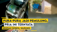 VIDEO: Pura-pura Jadi Pemulung, Pria Ini Ternyata Hendak Bobol Warung Kopi