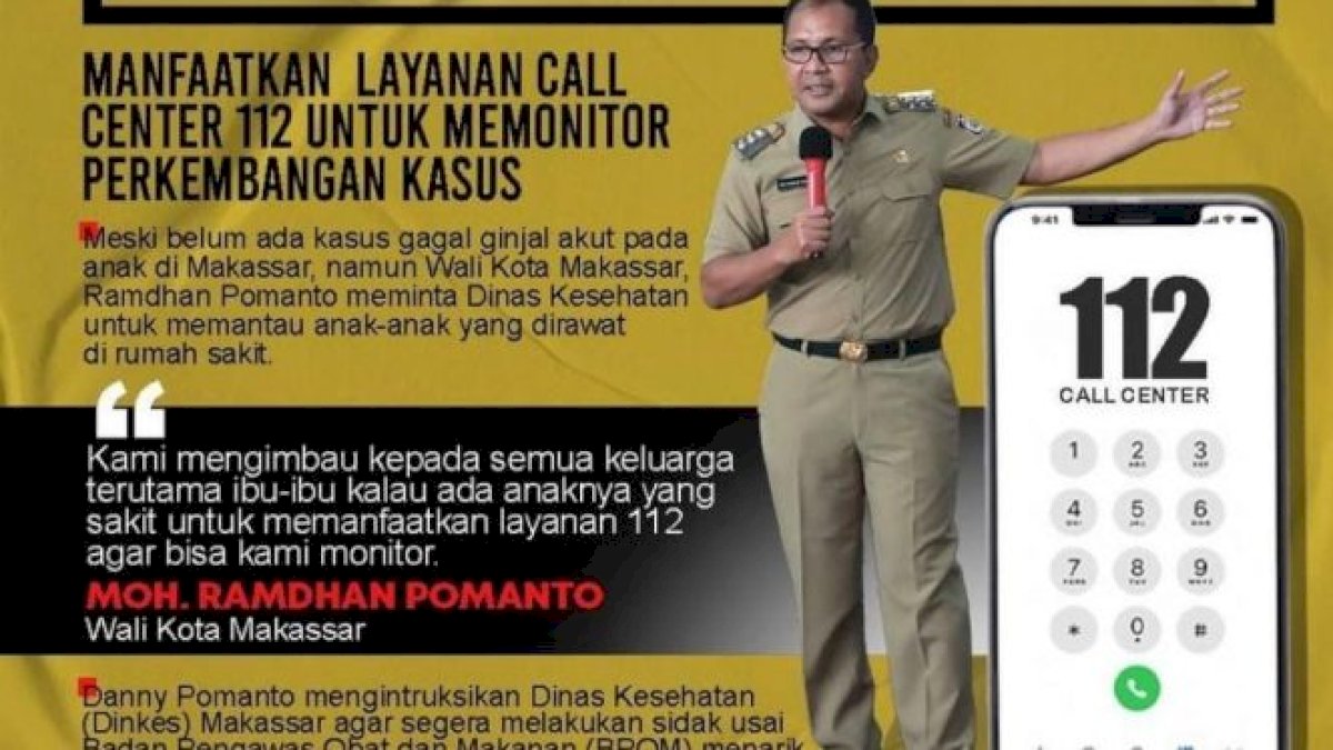 Dinkes Makassar Imbau Warga Manfaatkan Layanan Medis 112