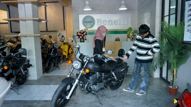 Salah satu motor Benelli yang menawarkan promo akhir tahun di Kalla Kars setiap pembelian (dokumen: istimewa)