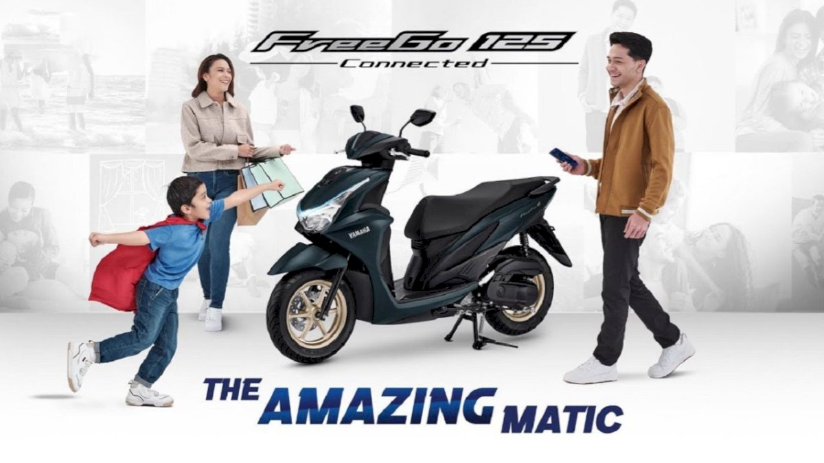 Makin Lengkap, Yamaha FreeGo 125 Kini Dilengkapi Fitur Y-Connect Ditambah Bagasi Terbesar di Kelasnya