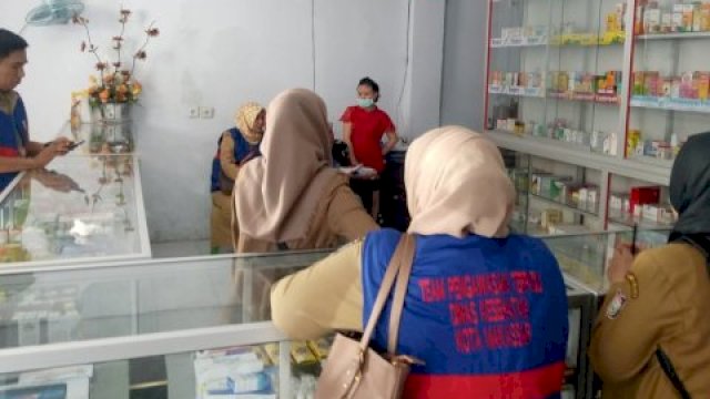 Dinkes Kota Makassar sidak apotek (dokumen: istimewa)