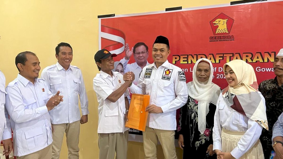 Idris Rate Daftar Bacaleg Gerindra, Siap Mengabdi di DPRD Gowa