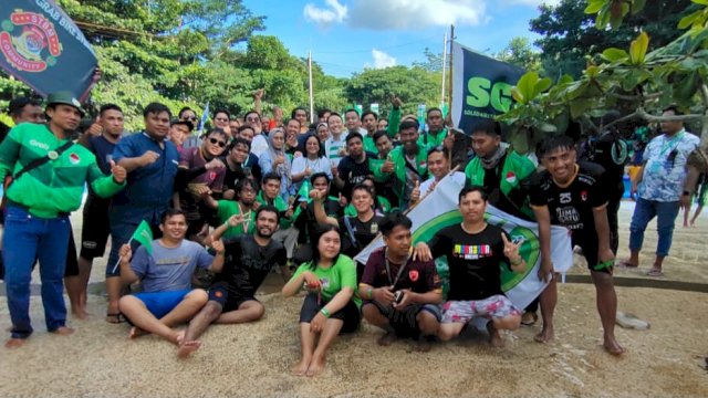 Hajatan Mitra Grab dan Ovo di Bugis Waterpark Advanture (dokumen: istimewa)