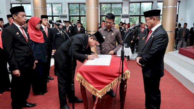 Wakil Bupati Gowa lantik 77 pejabat pratama (dokumen: istimewa)