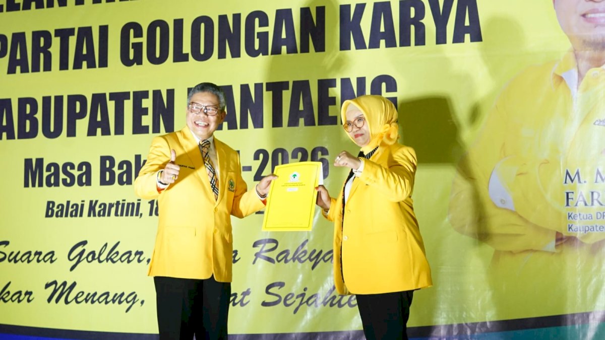 Taufan Pawe Minta Kader Golkar Antar Liestaty Nurdin Abdullah ke Senayan