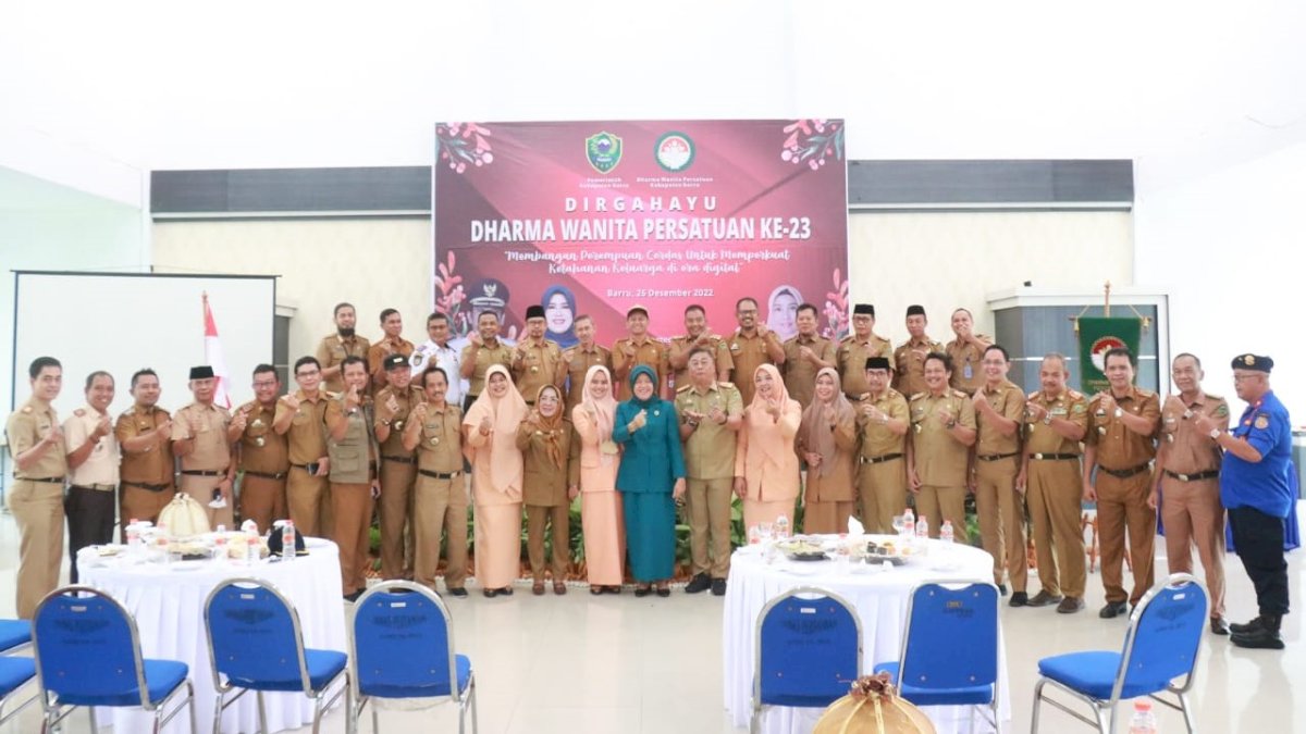 PKK Barru Rayakan HUT Dharma Wanita Persatuan ke-23 Tahun, Titip Pesan Kembangkan Diri untuk Kemajuan Keluarga