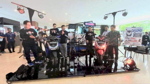 Seremonial launching Yamaha FreeGo 125 Connected di Mall Panakkukang Makassar (dokumen: istimewa).