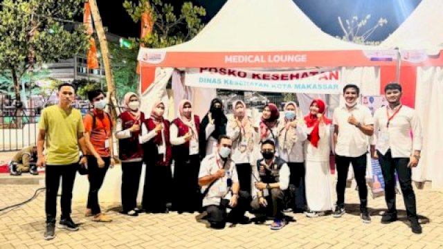 Tim kesehatan Dinkes Kota Makassar di Makassar F8 (dokumen: istimewa)