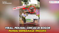 VIDEO: Viral, Penjual Cincau di Bogor Pandai Banget Berbahasa Inggris