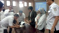 Disperkim Gelar Penyerahan PSU dari PT. Tunas Baru Sulawesi dan Warga Perumahan Taman Arthalia ke Pemkot Makassar
