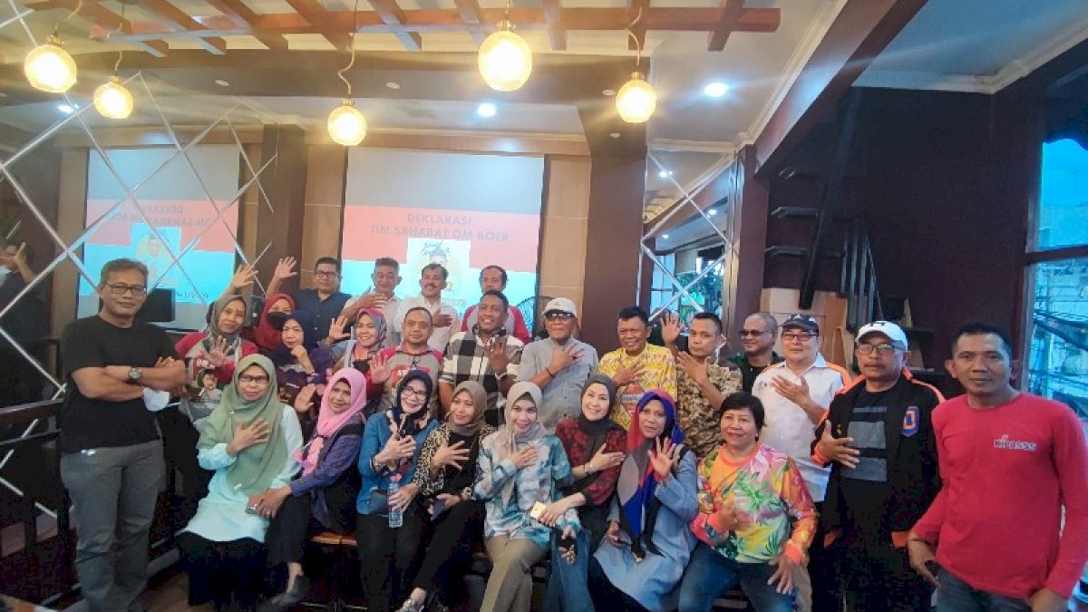 IKA SMPN 5 Makassar Deklarasi Siap Antar Muh Burhanuddin Duduk di Kursi DPRD Provinsi Sulsel