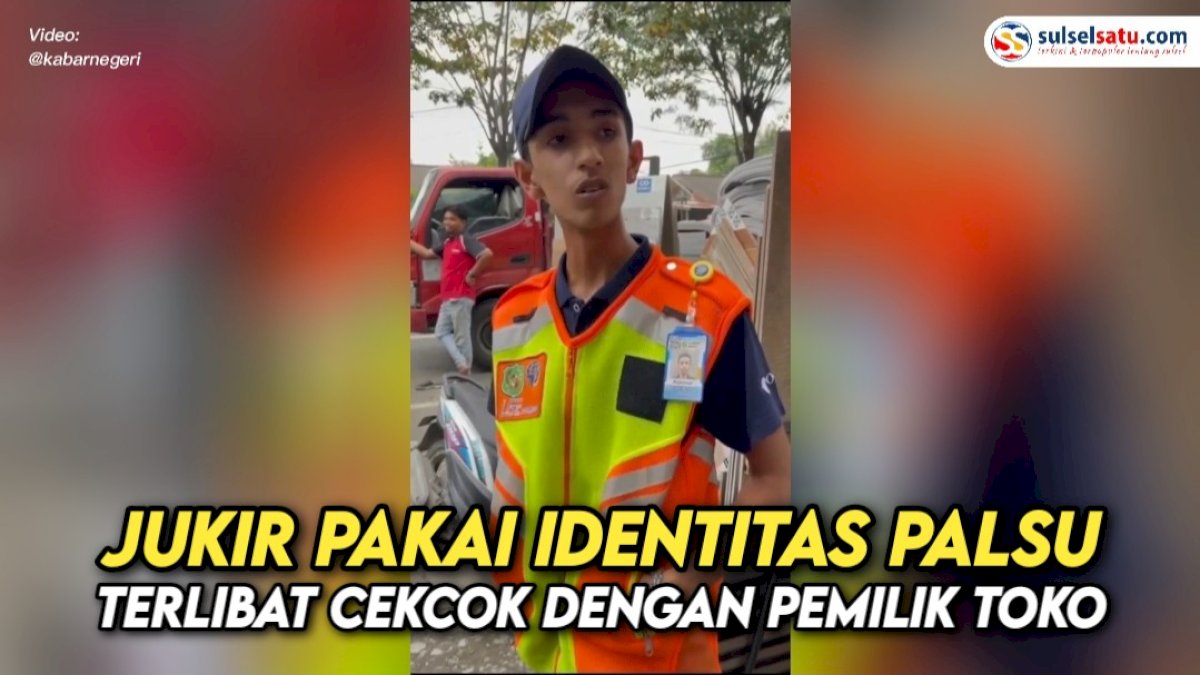 VIDEO: Viral, Jukir Pakai Identitas Palsu Terlibat Cekcok dengan Pemilik Toko
