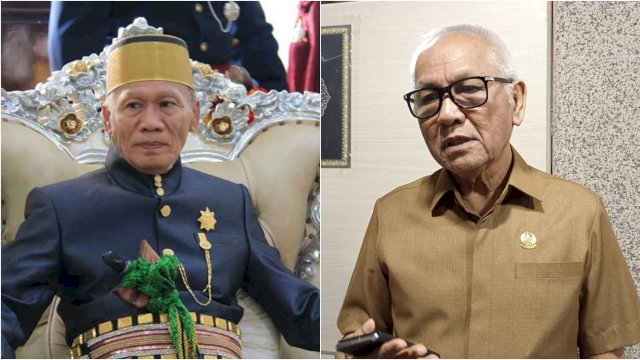 Datu Luwu Andi Maradang Mackulau dan Anggota DPRD Sulsel Andi Hatta Marakarma. Sulselsatu.com