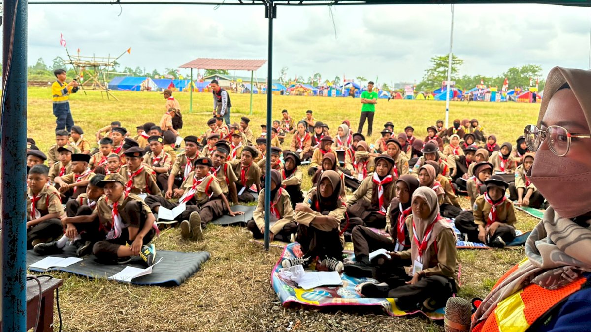 PT Vale Gandeng Gerakan Pramuka Bungku Timur Sosialiasi Keselamatan dan Lingkungan