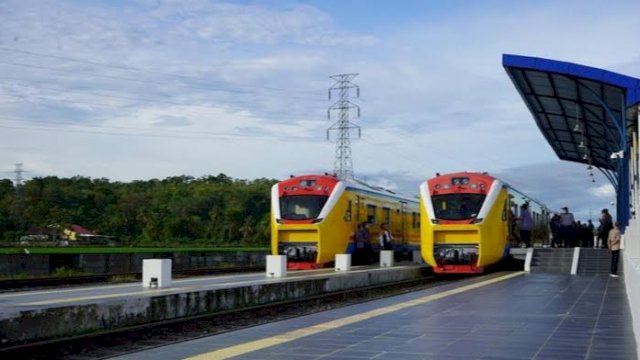 Kereta Api di Sulsel (dokumen: istimewa)