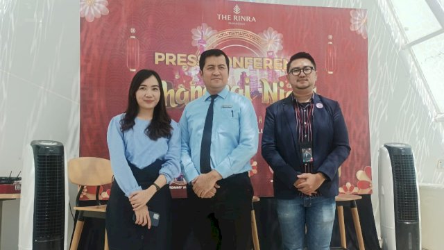 Foto bersama usai press conferences Shanghai Night The Rinra Makassar (dokumen: istimewa)