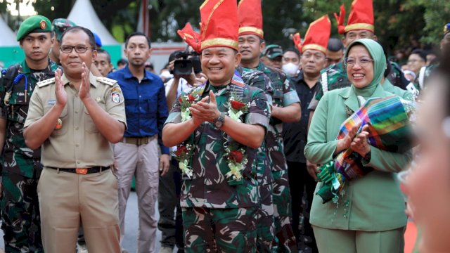 KSAD Jenderal Dudung Abdurachman berkunjung ke Kota Makassar. (Foto: Ist)