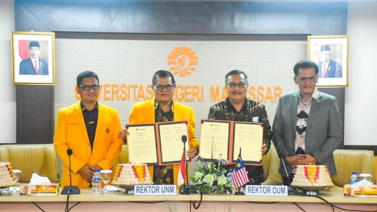UNM dan Open University Malaysia Jalin Kerjasama Pengembangan Akademik