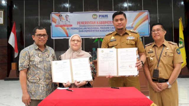 Pemkab Gowa bersama PT PNM Cabang Makassar kerja sama tingkatkan kualitas UMKM (dokumen: istimewa)