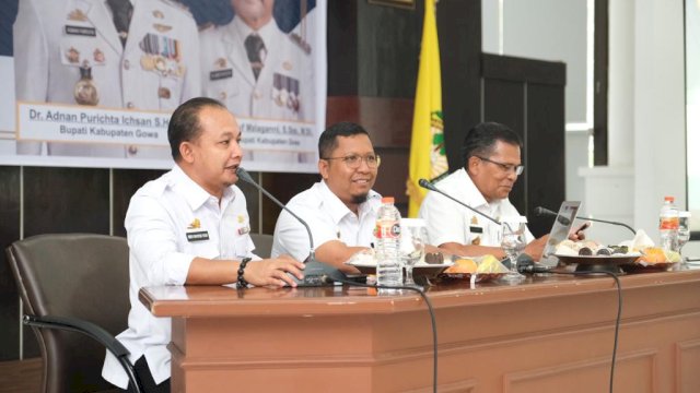 BPS Kabupaten Gowa saat mempresentasikan kinerja perekonomian (dokumen: istimewa)