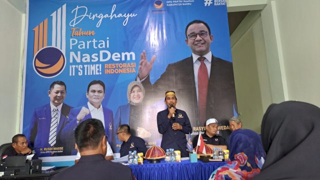 Rudianto Lallo pimpin roadshow bacaleg di Kabupaten Barru (dokumen: istimewa)
