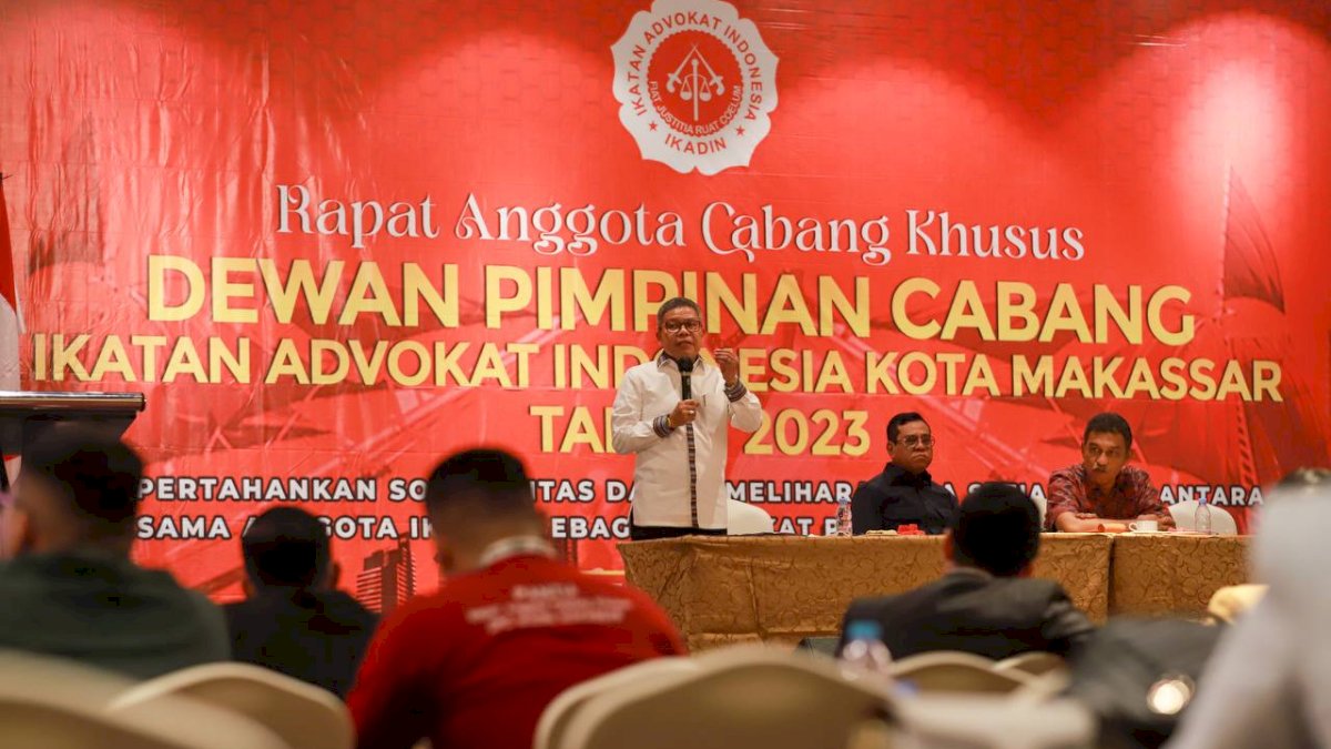 RACK IKADIN Makassar, Taufan Pawe: Saya Tidak Bisa Seperti Ini Tanpa Nilai Advokat