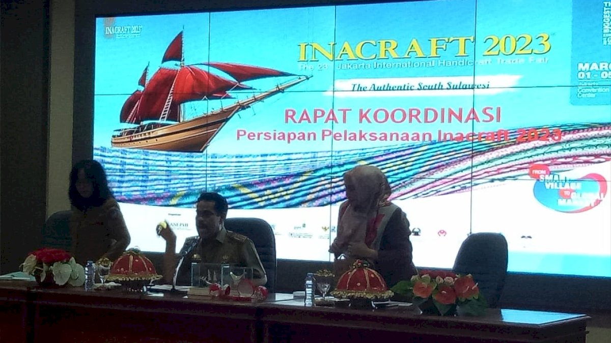 Pemprov Sulsel Siap Tampilkan 100 Lebih Produk Unggulan di Inacraft 2023