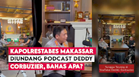 VIDEO: Kapolrestabes Makassar Diundang Podcast Deddy Corbuzier, Bahas Apa?