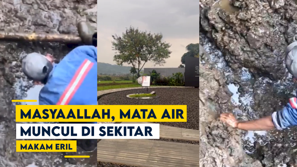 VIDEO: MasyaAllah, Mata Air Muncul di Sekitar Makam Eril