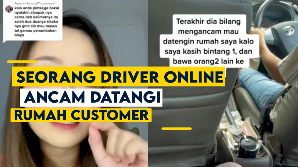 VIDEO: Viral, Seorang Driver Online Ancam Datangi Rumah Customer Jika Diberi Bintang Satu