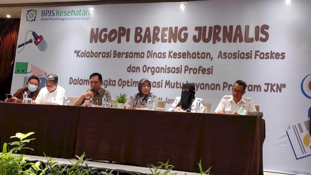 Ngopi Bareng Media BPJS Kesehatan di Hotel Four Point by Sheraton Makassar (dokumen: istimewa).