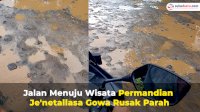 VIDEO: Jalan Menuju Wisata Permandian Je’netallasa Gowa Rusak Parah