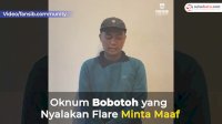 VIDEO: Persib Didenda Rp120 Juta, Oknum Bobotoh yang Nyalakan Flare Minta Maaf
