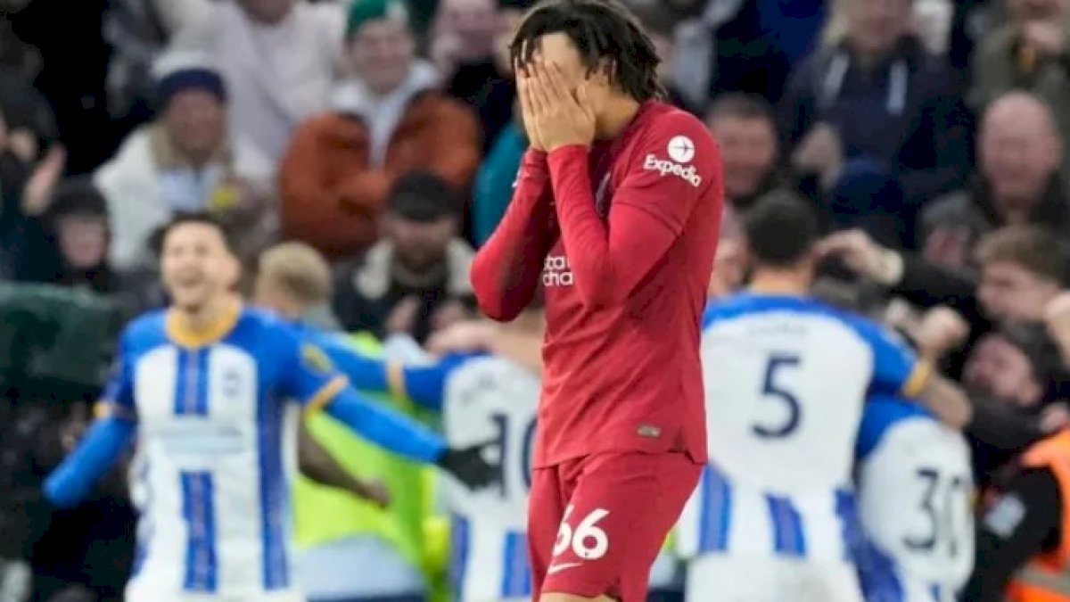 Ditekuk Brighton 3-0, Liverpool Terdampar di Posisi 9 Klasemen